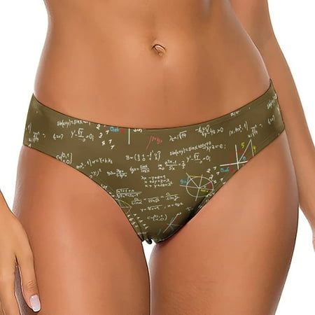 Math Formula Women s Thongs Sexy T Back G-Strings Panties Underwear Panty