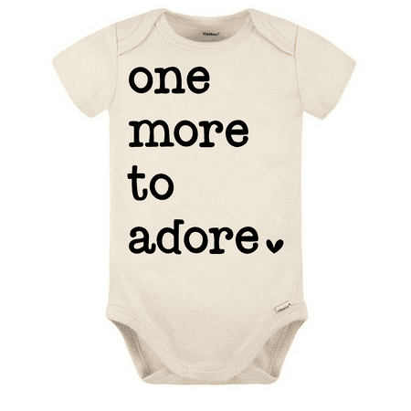 One more to Adore Onesie® Pregnancy Announcement Pregnancy Reveal Natural