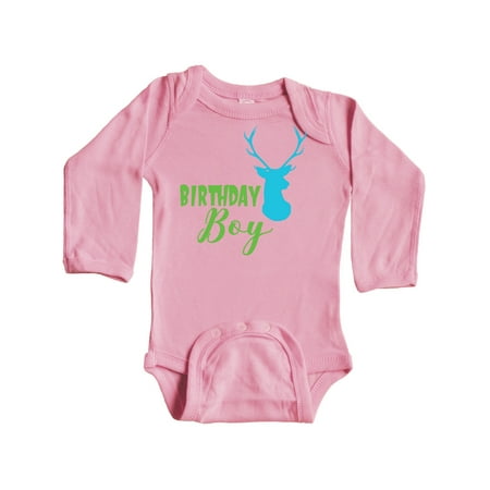 Inktastic Birthday Boy Deer Head Antlers - Blue Green Gift Baby Boy Long Sleeve Bodysuit
Inktastic Birthday Boy Deer Head Antlers - Blue Green Gift Baby Boy Long Sleeve Bodysuit