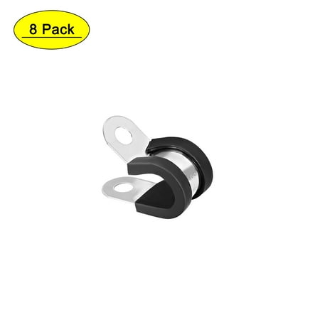 Uxcell 0.24 R Shape Rubber Cushioned Insulated Clamps 304 Stainless Steel 8 Pack
Uxcell 0.24 R Shape Rubber Cushioned Insulated Clamps 304 Stainless Steel 8 Pack