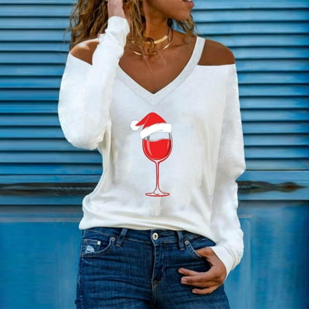 Tejiojio Kids Clothing Holiday Gift Fashion Woman V-Neck Long Sleeve T-Shirt Autumn Christmas Printing Cold Shoulder Loose Blouse Tops
Tejiojio Kids Clothing Holiday Gift Fashion Woman V-Neck Long Sleeve T-Shirt Autumn Christmas Printing Cold Shoulder Loose Blouse Tops