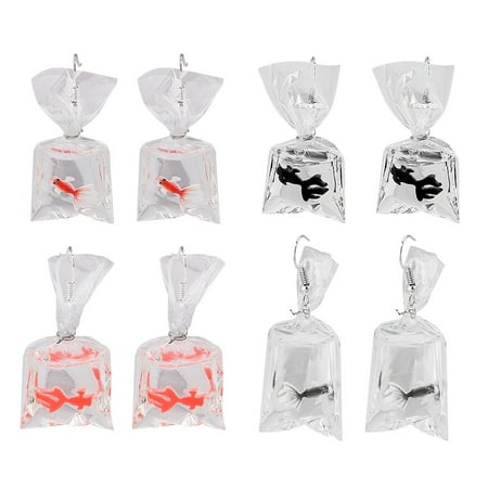 4 Pairs of Goldfish Pendant Eardrops Funny Women Ear Hooks Creative Ear Danglers
4 Pairs of Goldfish Pendant Eardrops Funny Women Ear Hooks Creative Ear Danglers