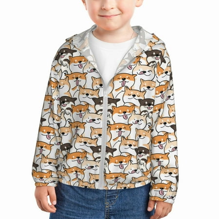 Sun Hoodie for Kids Shiba Inu Dog Long Sleeve Swim Fishing Shirts Sun Protection Zip Up Jacket Clothing Athletic Hoodie
Sun Hoodie for Kids Shiba Inu Dog Long Sleeve Swim Fishing Shirts Sun Protection Zip Up Jacket Clothing Athletic Hoodie