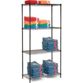 Nexel Black Epoxy 4 Tier Wire Shelving Starter Unit 36 W x 14 D x 63 H
Nexel Black Epoxy 4 Tier Wire Shelving Starter Unit 36 W x 14 D x 63 H