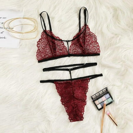TANGNADE New Fashion Exquisite Lace Red Lingerie Bra+G-string Set Babydoll Cut-Out Sleepwear
TANGNADE New Fashion Exquisite Lace Red Lingerie Bra+G-string Set Babydoll Cut-Out Sleepwear