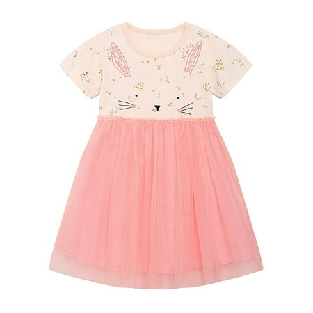 BLTIBY Girls Toddler 2-7 Year Dresses Summer Short Sleeve Round Neck Printed Cotton Mesh Pricess Dress Casual Birthday Party Beach Kids A-Line Sundress Pink 6-7 Years
BLTIBY Girls Toddler 2-7 Year Dresses Summer Short Sleeve Round Neck Printed Cotton Mesh Pricess Dress Casual Birthday Party Beach Kids A-Line Sundress Pink 6-7 Years