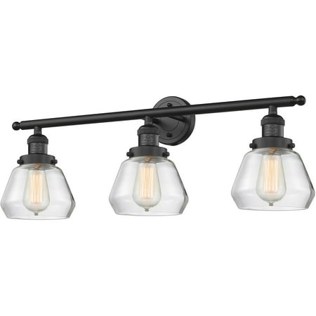 Matte Black Tone Bathroom Vanity 30 Wide Clear Glass Steel/Cast Brass/Glass Medium Base LED 3 Light Fixture
Matte Black Tone Bathroom Vanity 30 Wide Clear Glass Steel/Cast Brass/Glass Medium Base LED 3 Light Fixture
