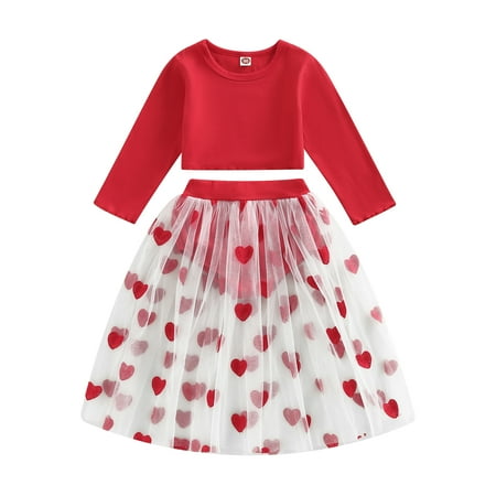 Musuos Kids Girls Dress Suit Long Sleeve Round Neck Solid Color Crop Tops See Through Mesh Heart Half Dress with Shorts
Musuos Kids Girls Dress Suit Long Sleeve Round Neck Solid Color Crop Tops See Through Mesh Heart Half Dress with Shorts