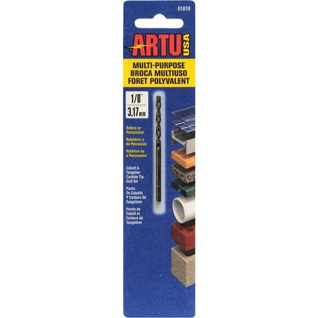 1PK ARTU 1/8 In. Cobalt General Purpose Drill Bit