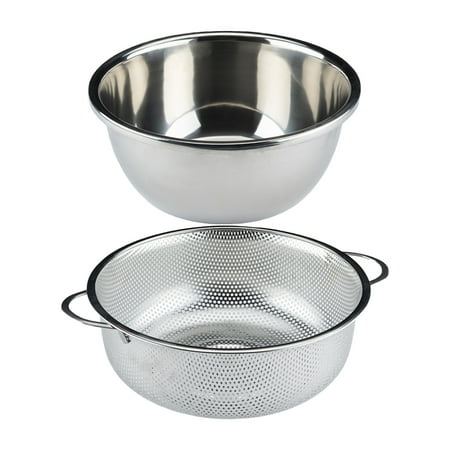 1 Set Of Sturdy Stainless Steel Drain Basket Double-layer Vegetable Washing Basket (Silver)
1 Set Of Sturdy Stainless Steel Drain Basket Double-layer Vegetable Washing Basket (Silver)