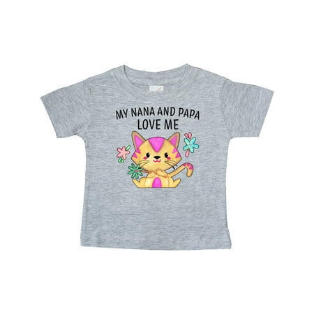 Inktastic My Nana and Papa Love Me with Cute Kitten and Flowers Gift Baby Boy or Baby Girl T-Shirt
Inktastic My Nana and Papa Love Me with Cute Kitten and Flowers Gift Baby Boy or Baby Girl T-Shirt