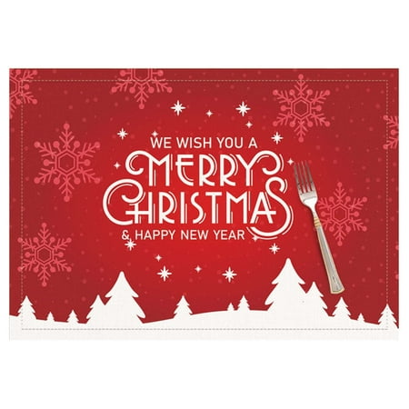 NGTEVOOS Clearance Special Offers Placemat Merry Christmas Romantic Snowflake Red Placemat Heat Stain Table Mat Washable Table Mat Kitchen Table Decoration Accessories Black&Friday Offers
NGTEVOOS Clearance Special Offers Placemat Merry Christmas Romantic Snowflake Red Placemat Heat Stain Table Mat Washable Table Mat Kitchen Table Decoration Accessories Black&Friday Offers