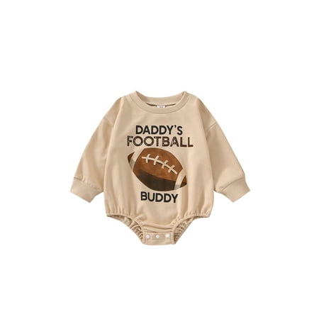 Amuver Toddler Baby Sweatshirt Rompers Rugby Letter Printed Round Neck Long Sleeve Jumpsuit for Newborn Girl Boy
Amuver Toddler Baby Sweatshirt Rompers Rugby Letter Printed Round Neck Long Sleeve Jumpsuit for Newborn Girl Boy
