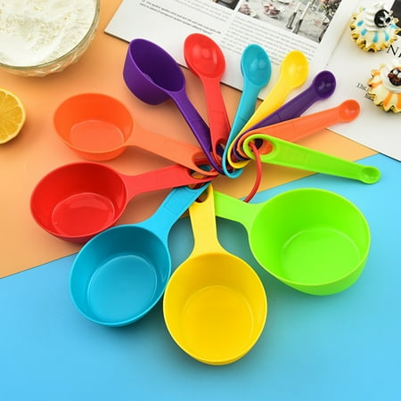 XWQ 12Pcs Eco-friendly Measuring Spoons Sturdy Construction Plastic Flour Measuring Cup Spoon Set for Home
XWQ 12Pcs Eco-friendly Measuring Spoons Sturdy Construction Plastic Flour Measuring Cup Spoon Set for Home