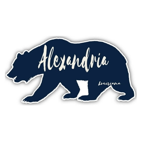 Alexandria Louisiana Souvenir 3x1.5-Inch Fridge Magnet Bear Design