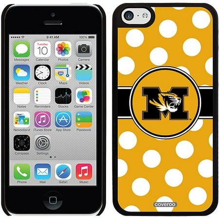 University of Missouri Polka Dots Design on iPhone 5c Thinshield Snap-On Case by Coveroo