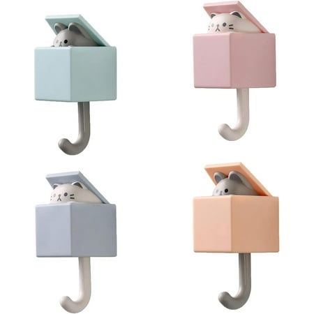 Cat Key Hook Creative Cartoon Cat Hook Dormitory Bedroom Door Hangers for Household Accessories 4pack
Cat Key Hook Creative Cartoon Cat Hook Dormitory Bedroom Door Hangers for Household Accessories 4pack