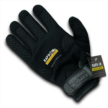 RapDom T26-PL-BLK-02 Breathable Mechanic Glove - Black Medium