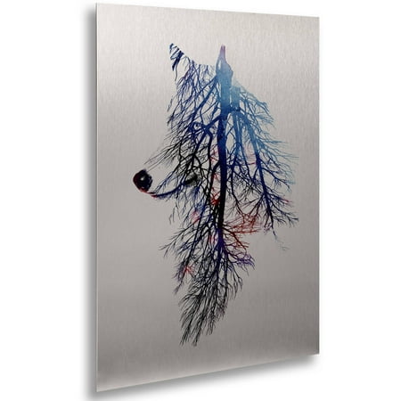 Trademark Fine Art 'My Roots' Canvas Art by Robert Farkas, Floating, Brushed Aluminum, 16" x 22"