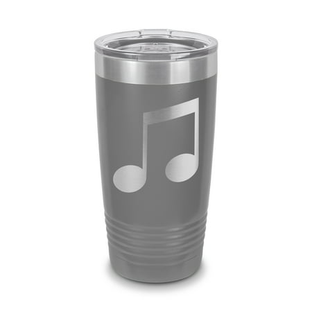 Music Note Tumbler 20 oz - Laser Engraved w/ Clear Lid - Stainless Steel - Vacuum Insulated - Double Walled - Travel Mug - musician musical - Gray
Music Note Tumbler 20 oz - Laser Engraved w/ Clear Lid - Stainless Steel - Vacuum Insulated - Double Walled - Travel Mug - musician musical - Gray