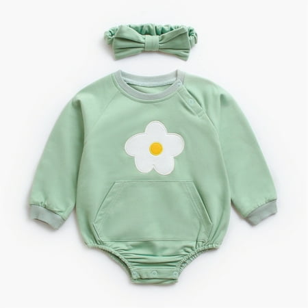 Hunpta Newborn Toddler Child Kids Baby Girls Long Sleeve Cute Cartoon Flower Patchwork Romper Bodysuit With Headbands Outfit 2PCS
Hunpta Newborn Toddler Child Kids Baby Girls Long Sleeve Cute Cartoon Flower Patchwork Romper Bodysuit With Headbands Outfit 2PCS