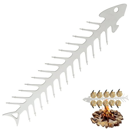 GOTYDI Kabob Skewer 11.8 Inch Stainless Steel Barbecue Stick Reusable Dragon/Fish Bone Shape Grilling Skewer Outdoor Campfire B
GOTYDI Kabob Skewer 11.8 Inch Stainless Steel Barbecue Stick Reusable Dragon/Fish Bone Shape Grilling Skewer Outdoor Campfire B