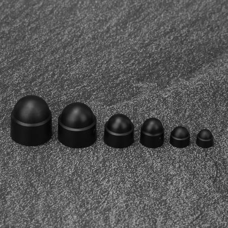 Reliable Rubber Dome Nut Nut Durable Automotive Furniture For Fastening Machinery Black