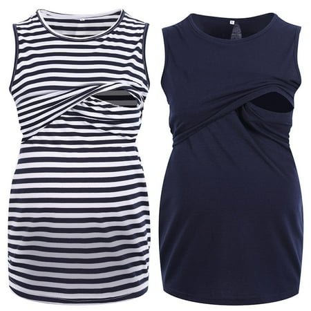 Tejiojio Maternity/Labor/Nursing Clothing Clearance Summer Women Maternity Nursing Clothes Sleeveless Stripe Solid Pregnant Tops
Tejiojio Maternity/Labor/Nursing Clothing Clearance Summer Women Maternity Nursing Clothes Sleeveless Stripe Solid Pregnant Tops