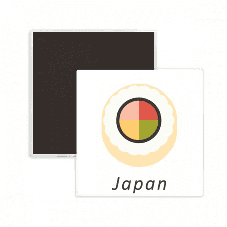 Traditional Japanese Maki Sushi Square Ceracs Fridge Magnet Keepsake Memento