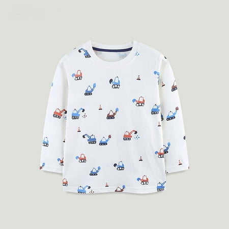 Geire Children Fall New Long Sleeve Top Cute Excavator Printed Basic Round Neck Soft Cotton T-shirts Pullover Bottoming Shirt
Geire Children Fall New Long Sleeve Top Cute Excavator Printed Basic Round Neck Soft Cotton T-shirts Pullover Bottoming Shirt