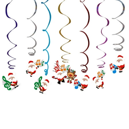 Christmas Hanging Swirl Ceiling Pendant Colorful Santa Claus Spiral Streamers Hanging Music Note Pendant Whirls Christmas Party Decorations Layout Props
Christmas Hanging Swirl Ceiling Pendant Colorful Santa Claus Spiral Streamers Hanging Music Note Pendant Whirls Christmas Party Decorations Layout Props