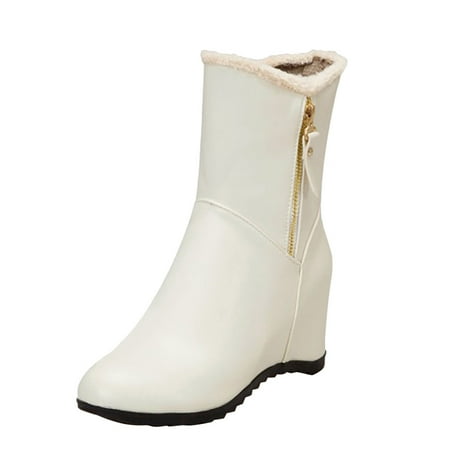 Mackneog Ladies Solid Color Fleece Warm Side Zipper Inner Boosting Middle Boots Gift on Clearance
Mackneog Ladies Solid Color Fleece Warm Side Zipper Inner Boosting Middle Boots Gift on Clearance