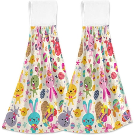 Anyway.go Cute Buuny Egg Pattern Kitchen Hanging Hand Towels Colorful Easter Chicken Absorbent Tie Towel with Loop 2 PCS Kitchen Linen Sets for Bathroom Restroom Home Decor
Anyway.go Cute Buuny Egg Pattern Kitchen Hanging Hand Towels Colorful Easter Chicken Absorbent Tie Towel with Loop 2 PCS Kitchen Linen Sets for Bathroom Restroom Home Decor