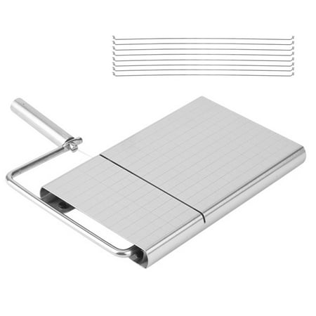 Stainless Steel Cheese Slicer with 8 Wire Cheese for Block Cheese Slicers Cutting Board Cheese
Stainless Steel Cheese Slicer with 8 Wire Cheese for Block Cheese Slicers Cutting Board Cheese