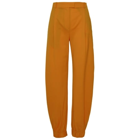 THE ATTICO Woman Pantalone Rey In Misto Lana Arancione