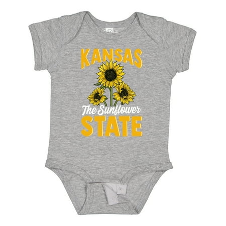 Inktastic Kansas the Sunflower State Gift Baby Boy or Baby Girl Bodysuit