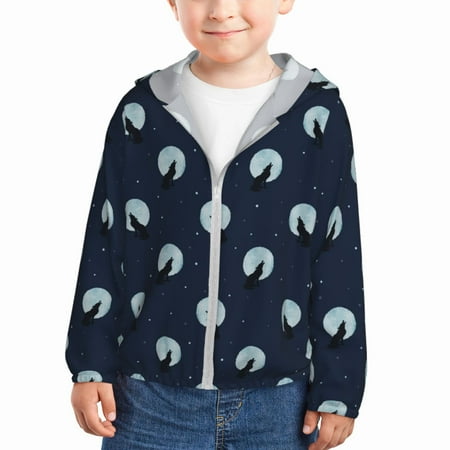 Lukts Wolf And Moon Print Children s Long-Sleeved Sun Protection Clothing Hooded Sweatshirts for Boys and Girls Outdoor Sports-4 Years
Lukts Wolf And Moon Print Children s Long-Sleeved Sun Protection Clothing Hooded Sweatshirts for Boys and Girls Outdoor Sports-4 Years