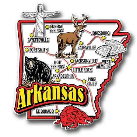 Arkansas Jumbo State Magnet by Classic Magnets
