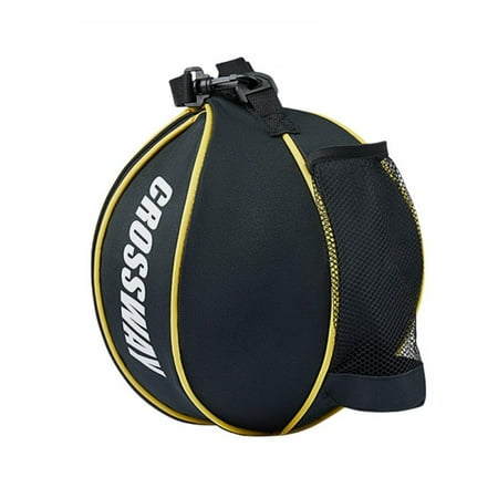 

Basketball Bag Soccer Ball Football Volleyball Softball Sports Ball Bag Holder Carrier with Adjustable Shoulder Strap 2 Side Mesh Pockets for Water Bottle Towel Sports Shoes