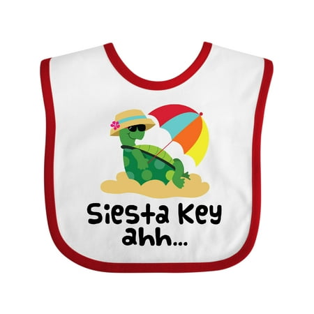 Inktastic Siesta Key Florida Summer Vacation Gift Baby Girl Bib