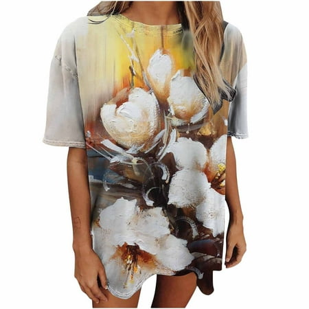 Shirts for Women Womens Tops Dressy Casual Women s Vintage Drop Short Sleeves Printed Pattern Casual Short Sleeve Tops Blouse Off The Shoulder Tops for Women Savings Deals Tube Tops White 2XL
Shirts for Women Womens Tops Dressy Casual Women s Vintage Drop Short Sleeves Printed Pattern Casual Short Sleeve Tops Blouse Off The Shoulder Tops for Women Savings Deals Tube Tops White 2XL