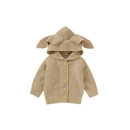 Sunisery Infant Toddler Baby Girls Knitted Coats Cute Ear Hooded Jackets Warm Autumn Winter Outerwear Clothing Camel 18-24 Months
Sunisery Infant Toddler Baby Girls Knitted Coats Cute Ear Hooded Jackets Warm Autumn Winter Outerwear Clothing Camel 18-24 Months
