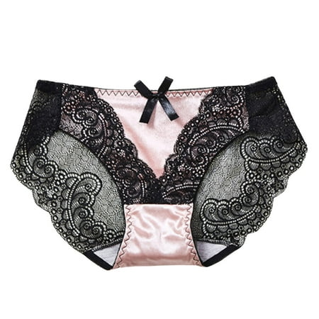 Womens Bikini Underwear Lace Retro Satin Hollowed Out Transparent Mesh Waist Pack Triangle Lingerie for Women Pink L
Womens Bikini Underwear Lace Retro Satin Hollowed Out Transparent Mesh Waist Pack Triangle Lingerie for Women Pink L