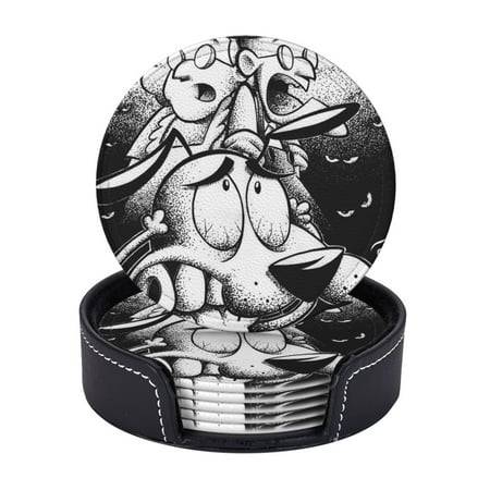 6 Pcs Leather Coasters Courage The Cowardly Dog Coasters For Drinks Cup Mat Pad Housewarming Gift Ideal For Home Decor
6 Pcs Leather Coasters Courage The Cowardly Dog Coasters For Drinks Cup Mat Pad Housewarming Gift Ideal For Home Decor