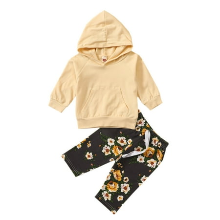 Leesechin Toddler Tops Long Sleeve Clearance Newborn Infant Baby Solid Hoodie Pullover Tops + Floral Printed Pants Outfits
Leesechin Toddler Tops Long Sleeve Clearance Newborn Infant Baby Solid Hoodie Pullover Tops + Floral Printed Pants Outfits