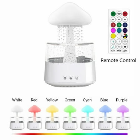 LOPNGLS Aromatherapy Perfume Spray - 450ML Rain Cloud Water Drops Ultrasonic USB Air Humidifier Diffuser with Essential Oil and LED Lamps for Bedroom and Car
LOPNGLS Aromatherapy Perfume Spray - 450ML Rain Cloud Water Drops Ultrasonic USB Air Humidifier Diffuser with Essential Oil and LED Lamps for Bedroom and Car