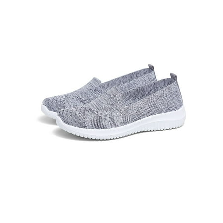 Crocowalk Womens Running Trainers Sneakers Slip On Jogging Gym Comfy Shoes