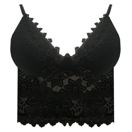 Women Sexy V-Neck Bralette Hollow Out Floral Lace Crop Top Wireless Spaghetti Strap Camisole Underwear Clubwear S-3XL
Women Sexy V-Neck Bralette Hollow Out Floral Lace Crop Top Wireless Spaghetti Strap Camisole Underwear Clubwear S-3XL