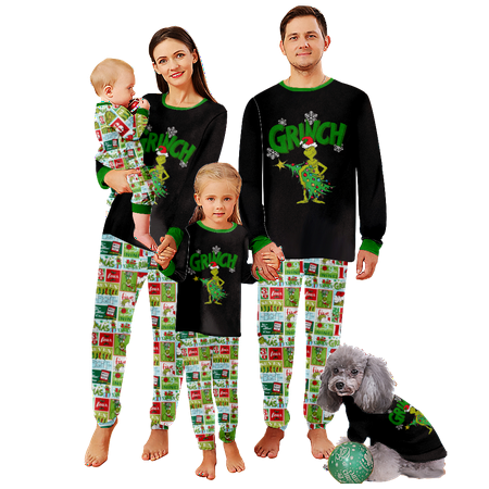 FUNIER Family Matching Christmas Pajamas Set Merry Christmas Monster Mosaic Pattern Printed Sizes for Adult-Kids-Baby-Pet 2-Piece Top and Pants Bodysuits Unisex Pajamas Set
FUNIER Family Matching Christmas Pajamas Set Merry Christmas Monster Mosaic Pattern Printed Sizes for Adult-Kids-Baby-Pet 2-Piece Top and Pants Bodysuits Unisex Pajamas Set