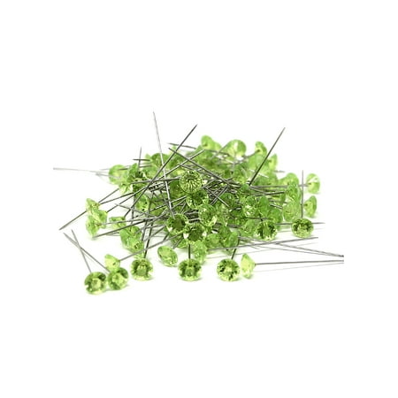 OASIS Lomey 2in Apple Green Diamante Pins Set of 100